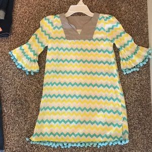 Girls Boutique adorable pom-Pom Dress!
